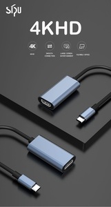 Adaptador USB C a HDMI de alta velocidad SIPU 4K USB tipo C a HDMI hembra estación de acoplamiento USB 3,0 Hubs - Product Image 5