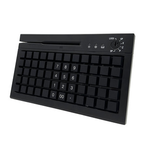 60-клавишная пользовательская мембрана USB POS программируемая клавиатура KB60MS с Msr для систем точек продаж - Product Image 2