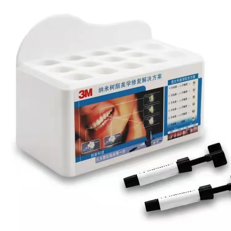 Soporte de caja acrílica para jeringa compuesta de resina, soporte de dispositivo de tejido dental