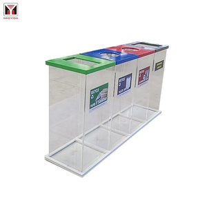 Sorting Litter Receptacle <strong>Container</strong> <strong>Custom</strong> Plastic <strong>Garbage</strong> Bin Outdoor Modern Recycle Dustbin - Product Image 1