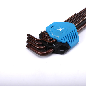 Dayanıklı Qtools 9 adet L tipi Torx yıldız alyan anahtarı takımı yapılan Torx anahtar renk seti ile yüksek kalite - Product Image 4