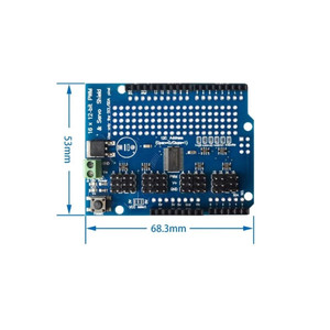 Servo kalkan 16 kanal 12-bit PWM/Servo Driver-I2C arayüzü PCA9685 arduino veya ahududu kalkanı modülü için