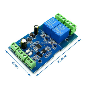 Para Modbus RTU 2 canales de entrada y de salida de relé RS485 TTL módulo de comunicación 2 óptico de acoplamiento de aislamiento