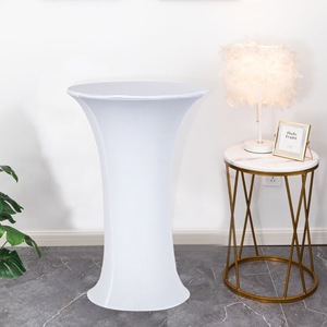 桌罩圆形高品质野餐户外聚酯布踢脚板桌罩派对桌罩 - Product Image 5
