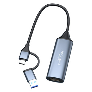 <strong>2</strong> in 1 4K Type-C USB 3.0 to <strong>HDMI</strong> Video Capture Card, USB C USB3.0 Audio Video Capture Card for Gaming Live Streaming <strong>Recorder</strong> - Product Image 4