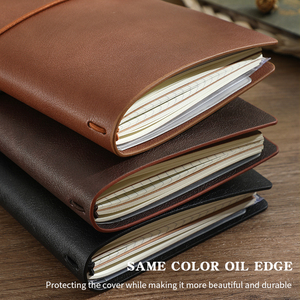 Cuaderno de cuero de PU A6 con logotipo de color personalizado, regalo de papelería, cuaderno de notas de formas antiguas con correa elástica - Product Image 2