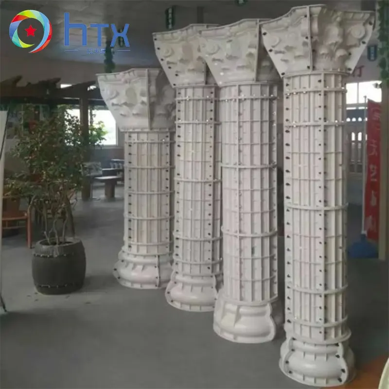 Moldes de colunas redondas plásticas do pilar da construção da habitação para vendas