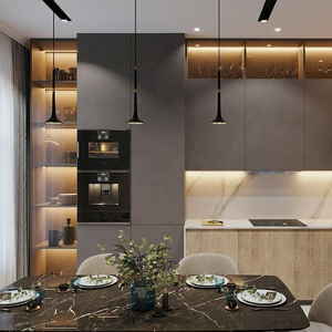 Whole Grey Frosted Glass Solid Wood Kitchen Cabinets With Glass Door <strong>Design</strong> Kitchen Cupboard <strong>System</strong> Furniture