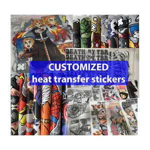 Bán buôn tùy chỉnh dtf có thể in thiết kế Báo Chí Sticker Logo Plastisol tùy chỉnh Vinyl sắt trên truyền nhiệt in ấn trên quần áo - Product Image 1