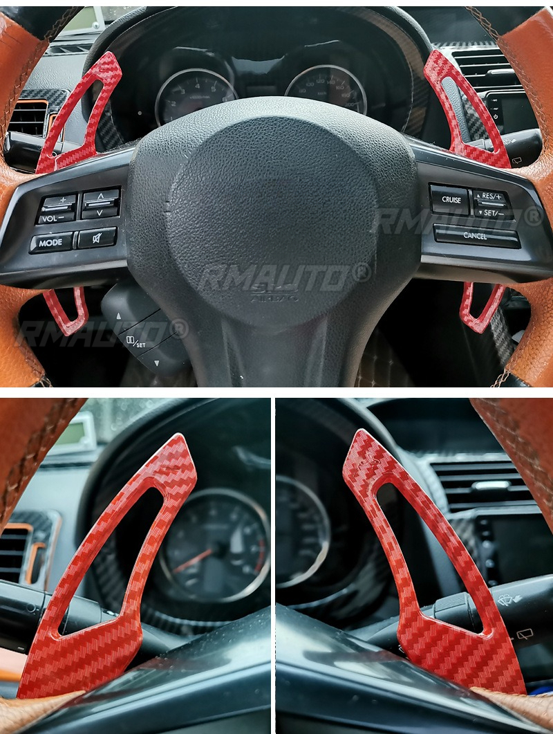 Gloss Red Carbon Look