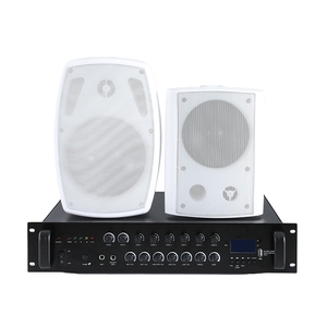 250W שחור 6 ערוצים פלט בקרה עצמאית תצוגת מסך דיגיטלי מגבר מתח עם רדיו Fm