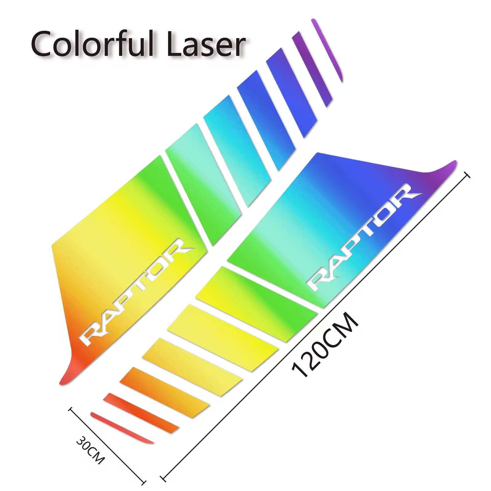 Laser coloré