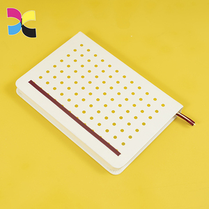 Cuaderno de tapa dura A5 papel offset impresión diario cubierta de cuero personalizado - Product Image 2