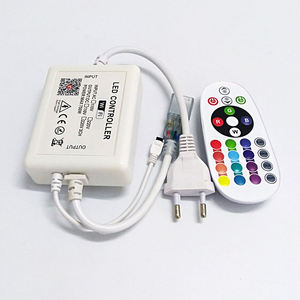 Alta tensione RF 24 tasti Bluetooth LED Strip Controller RGB 4 Pin Neon striscia telecomando per Bluetooth Tuya WiFi APP 5050 RGB Strip - Product Image 4