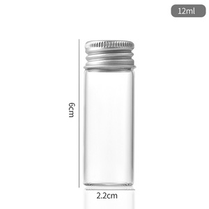 Screw Neck 5ml 7ml <strong>8ml</strong> 10ml 12ml15ml 20ml 25ml 30ml Tubular Glass Vial <strong>with</strong> Aluminum <strong>Cap</strong> Messenger <strong>Bottles</strong> - Product Image 2
