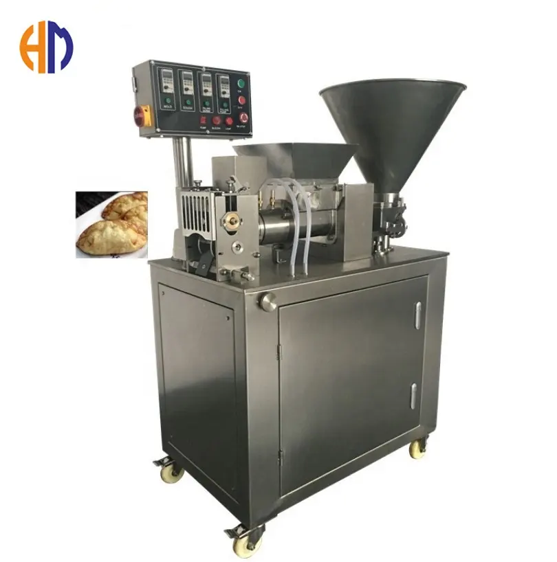 Suministro directo de fábrica automático samosa Roti Maker Chapati que hace la máquina de pastelería Pakistán India samosa que hace la máquina de bajo precio