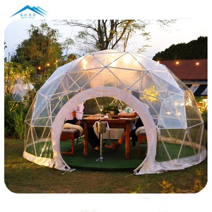 Igloo New Dining Trend Outdoor <strong>Domes</strong> Transparent <strong>Dome</strong> Restaurant 850g/m2 PVC Fabric Hot Galvanized GB Q235 Steel <strong>Tubes</strong> Iglu Felt