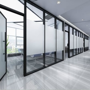 Profilo divisorio ufficio moderno singolo e doppio strato in alluminio per dividere il profilo di alluminio divisorio Spacesoffice - Product Image 1