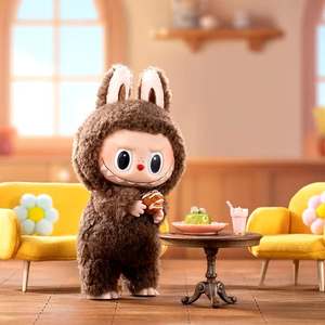 POP MART LABUBU V1エキサイティングなマカロンシリーズビニールぬいぐるみ人形かわいいおもちゃLabubuブラインドボックスミステリーボックス固定Labubu