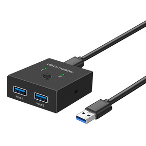 Usb 3.0 2 <strong>Input</strong> 1 Out or 1 <strong>Input</strong> 2 Out Usb <strong>Computer</strong> Share Printer KVM Bidirectional Switcher Selector - Product Image 1