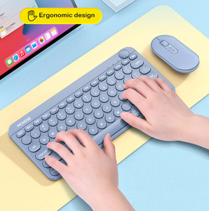 Juego de teclado y ratón portátil silencioso de carga inalámbrica de alta calidad, teclado y ratón de doble modo para oficina y negocios - Product Image 4