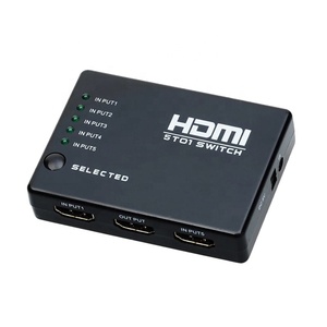 Fabrika toptan 5 Port HD MI anahtar ayırıcı 1080P Video IR uzaktan kumanda 5 1 Out HD MI Switcher kutusu