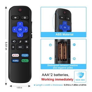 Control remoto compatible para televisores inteligentes TCL Hisense Onn Series con función de Mini teclado Roku, no para Roku Stick Box - Product Image 5