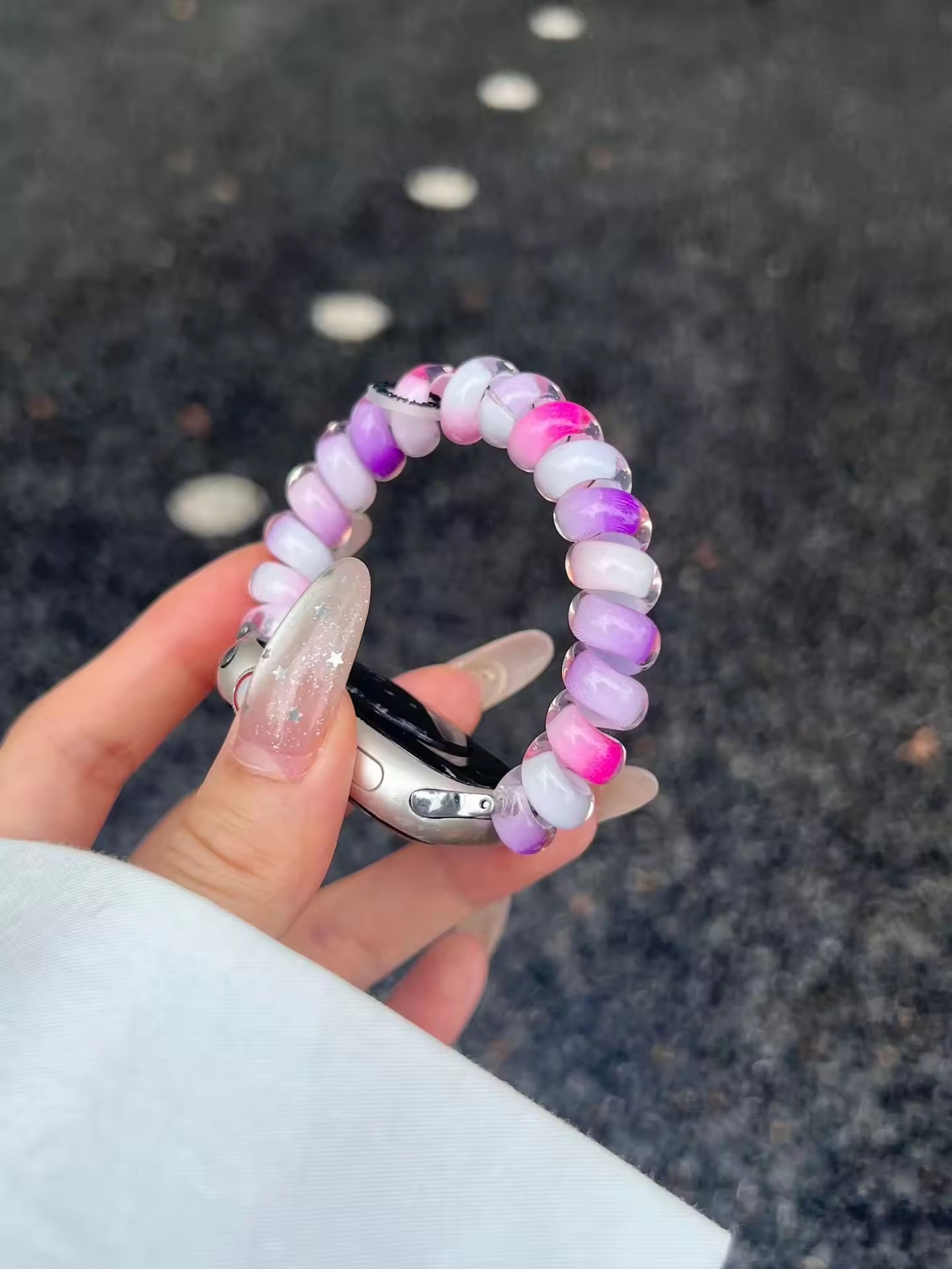 Purple and White