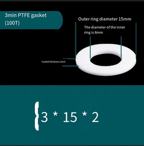 聚四氟乙烯FGDY耐高温塑料聚四氟乙烯法兰垫片定制生产阀门垫片 - Product Image 5