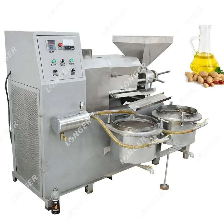 Máquina Industrial de molino de aceite de palma, extractor de aceite de coco, prensado en frío, cacahuete