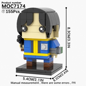 MOC7174フォールアウト3ルーシーマクリーンブリックヘッドアクションフィギュアビルディングブロックセットレンガフレンドプロモーションおもちゃ - Product Image 3