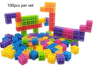 Educational Toys Plastic <strong>Building</strong> Stacking <strong>Blocks</strong> 2 cm Cube <strong>Building</strong> <strong>Blocks</strong> - Product Image 2