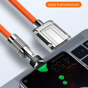 120w 1.2m 3in1 180 360 Degree Rotate Rotating Magnet <strong>Silicone</strong> <strong>Rubber</strong> <strong>Usb</strong> Fast Charging 3 in 1 Magnetic Charging Data Cable - Product Image 4