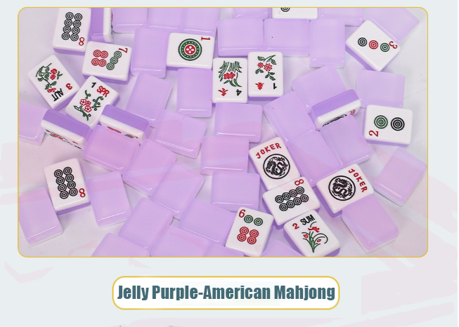 3.0 Jelly Purple American Mahjong (Bare Tiles)