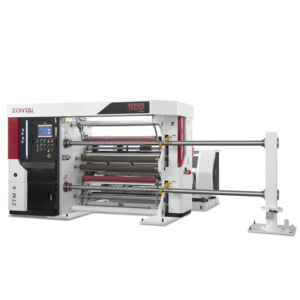 ZONTAI ZTM-<strong>K</strong> <strong>Small</strong> Paper Roll Slitter Rewinder Machine Automatic with Siemens Motor and PLC for Making Slitting Roll - Product Image 1