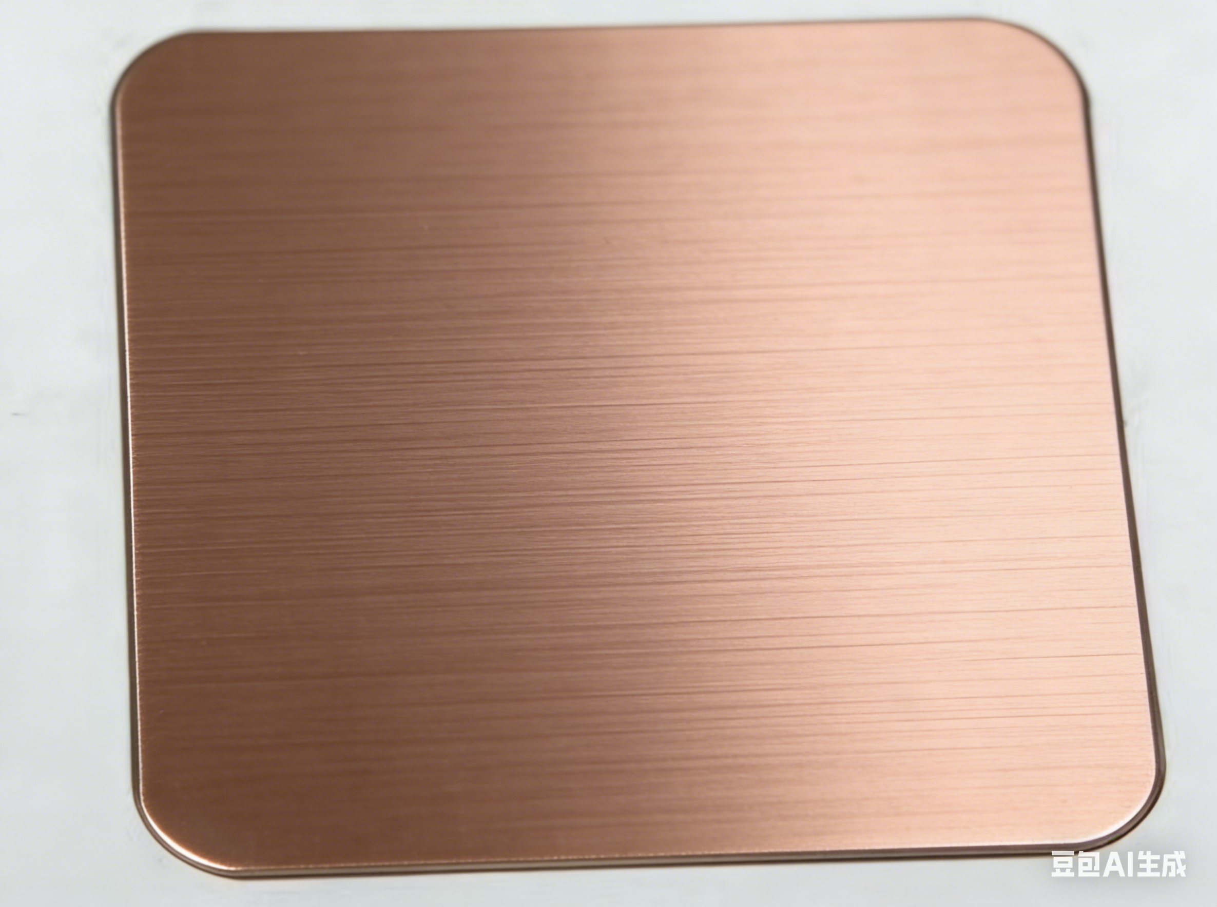 Brushed rose gold