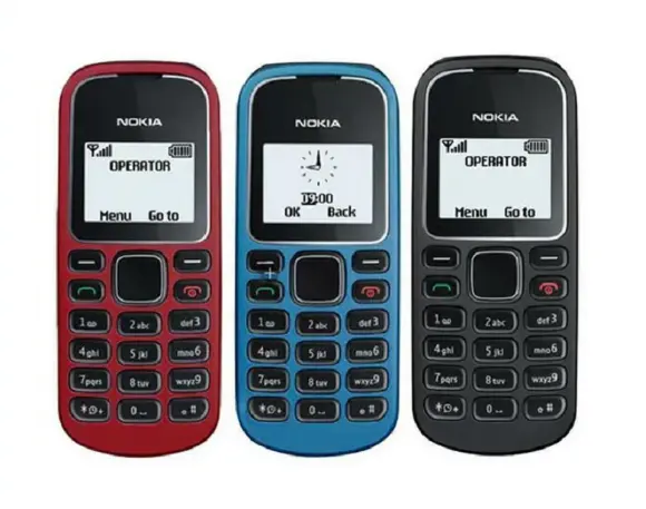 Teléfono móvil de segunda mano para NOKIA 1280 (versión 2009) usado GSM función teléfono 2G teléfono móvil teclado barato Teléfono de buena calidad