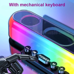 Z10便携式10w无线蓝牙扬声器，带机械键盘和彩色发光二极管灯 - Product Image 2