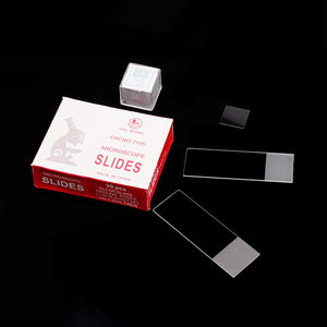 Cristalería de laboratorio, cubierta de vidrio para microscopio, cubierta deslizante de vidrio para microscopio liso esmerilado preparado - Product Image 3