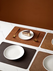 Tabletex北欧厨房餐桌垫定制矩形皮革餐垫，易于清洁防滑餐垫， - Product Image 3