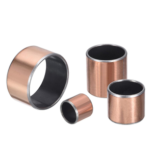 Tự bôi trơn du bushings oilless trượt mang Đồng trở lại PTFE đồng bằng tay áo vòng bi cho các bộ phận trượt máy móc - Product Image 1