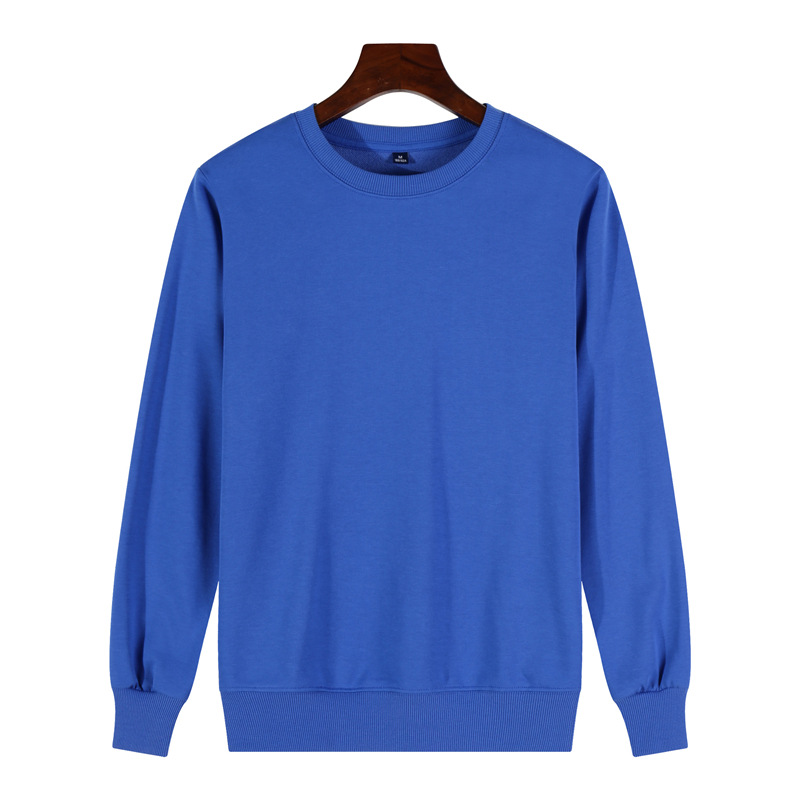 Terry round neck-colorful blue