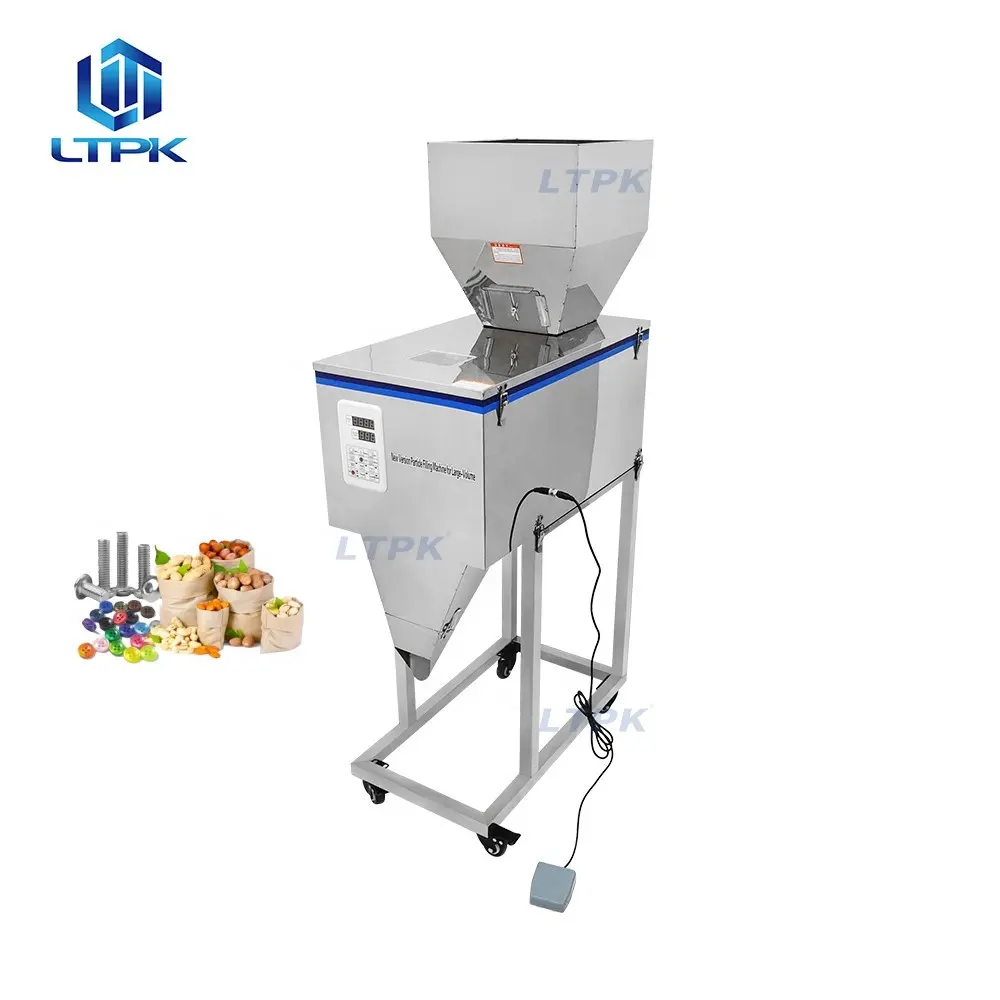 LT-W1200J petit semi-automatique grains de café riz grain épices bocaux en plastique Sachet particules poudre pesage Machine de remplissage