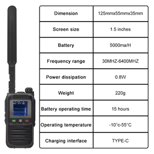 ハンドヘルドリアルタイムアラームドローン検出器30-6400MHz精密モニタリング2Km UAV検出セキュリティと保護 - Product Image 6