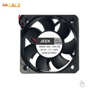 JEEK 5010 50x50x10 мм 12 В, вентилятор охлаждения постоянного тока 5500 об/мин, 0,08 а для промышленных печатных плат/встроенных систем | 3-контактный разъем - Product Image 1