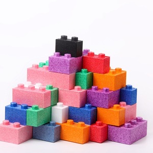 Die pädagogische Spielzeugs oftware für Kinder erweitert die großformat ige Schaum baustein wand Castle Color Box Unisex 40 Custom ized Color