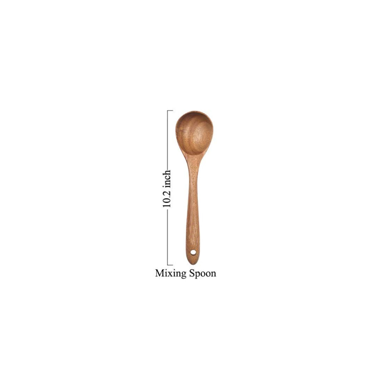 brown mixing spoon