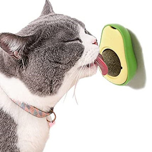 Snack giratorio saludable para gatos, juguete para lamer comestible, Bola de aguacate, hierba gatera, juguete de pared para gatos, hierba gatera y aguacate - Product Image 1