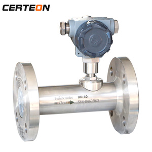 DC 24V LWQ אוגן מיני גנרטורים דיגיטלי קיטור תעשייתי גז טבעי טורבינת מד זרימת עם 4-20ma פלט דופק אמוניה