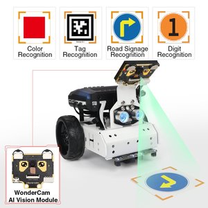 HiwonderAiNovaインテリジェントビジョンロボットカーグラフィカルパイソンプログラム教育機器 - Product Image 3